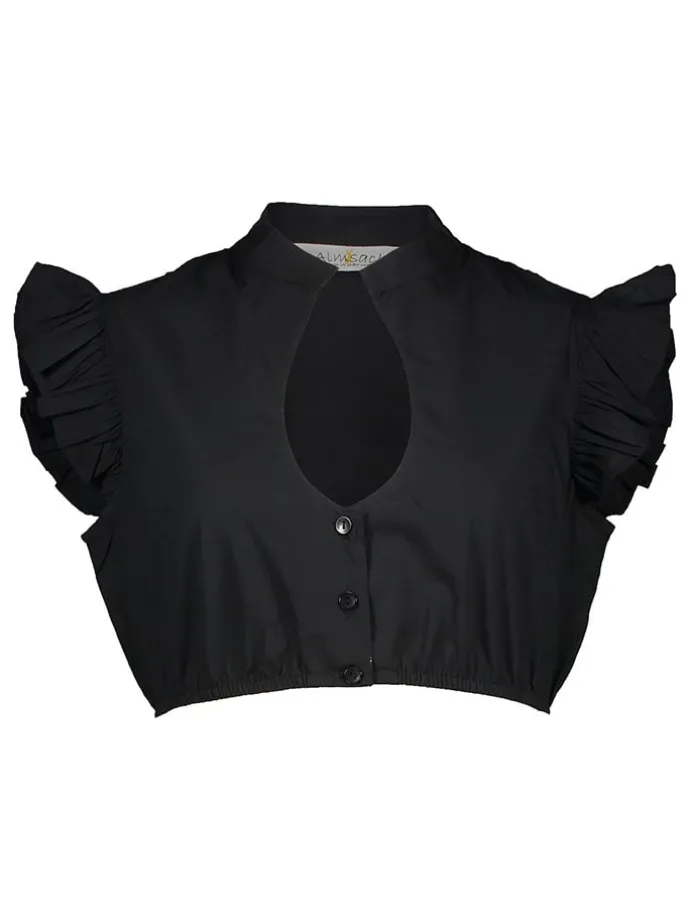 Dirndlbluse in Schwarz