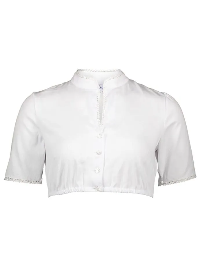 Dirndlbluse in Weiß