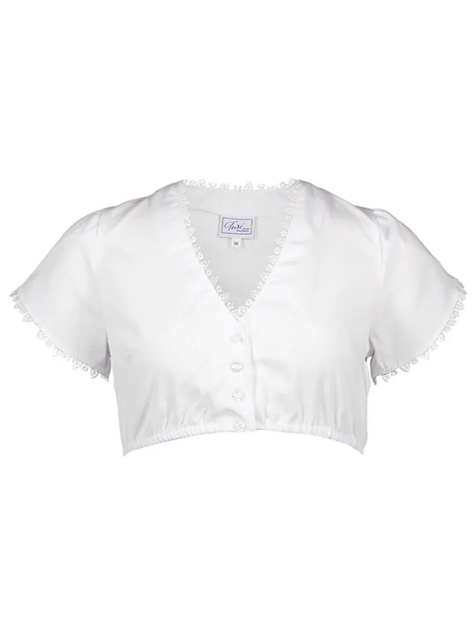 Dirndlbluse in Weiß