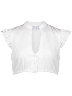Dirndlbluse in Weiß