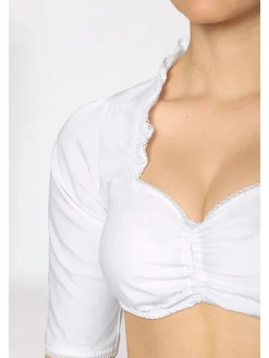 Dirndlbluse in Weiß