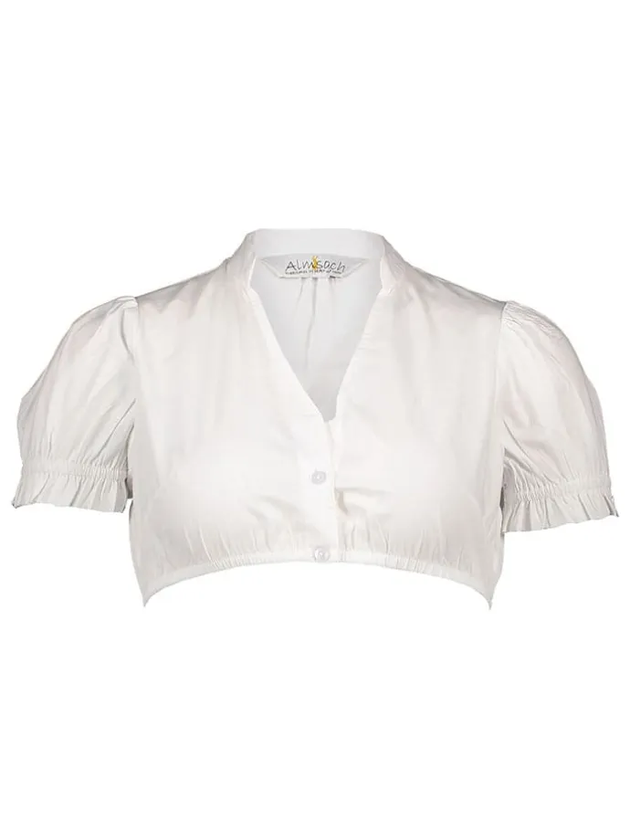 Dirndlbluse in Weiß