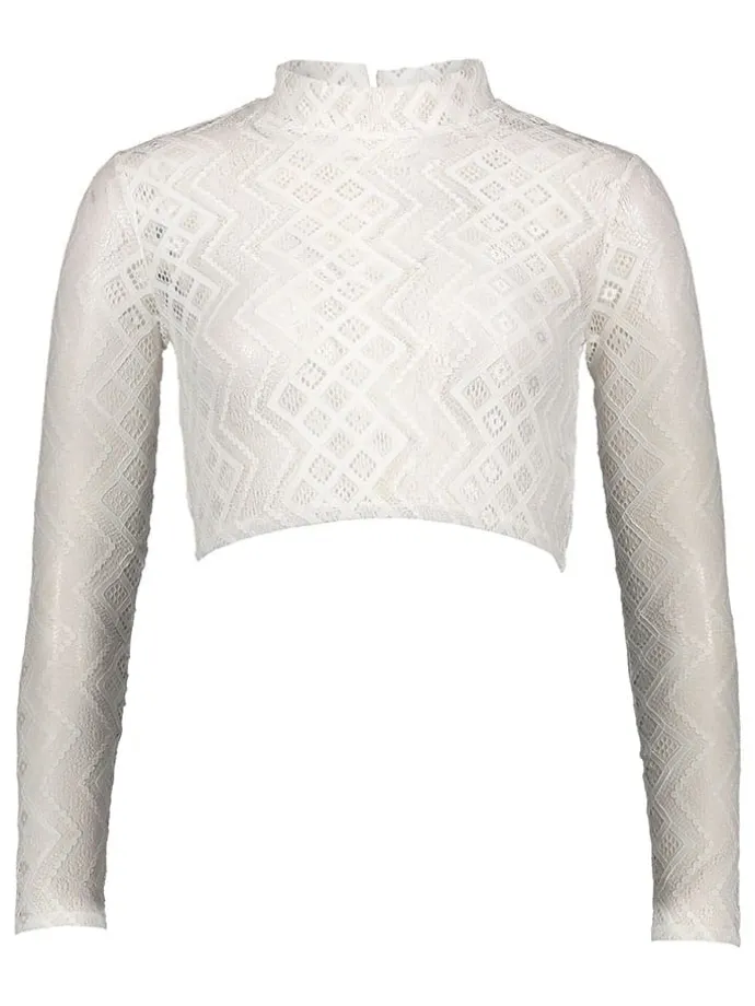 Dirndlbluse in Weiß