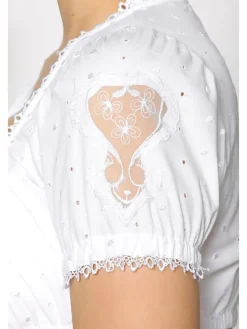 Dirndlbluse in Weiß