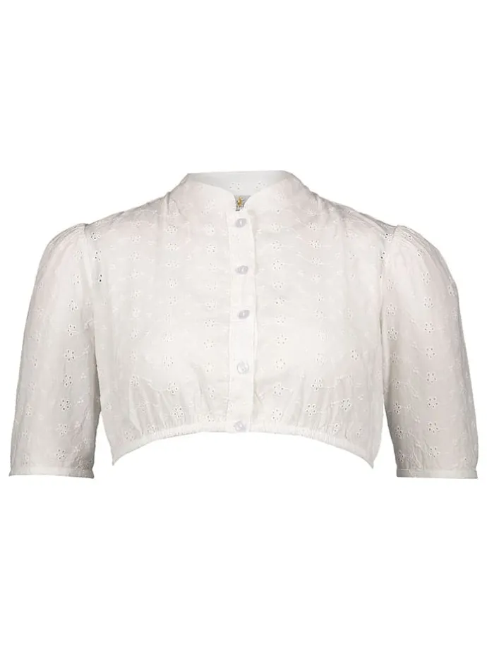 Dirndlbluse in Weiß