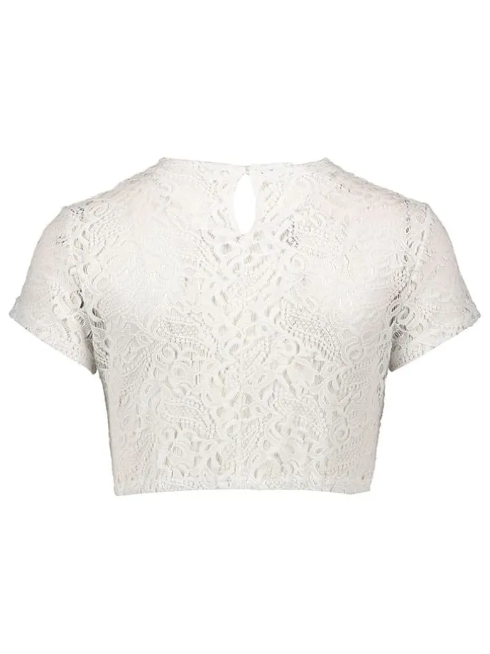 Dirndlbluse in Weiß