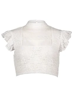 Dirndlbluse in Weiß