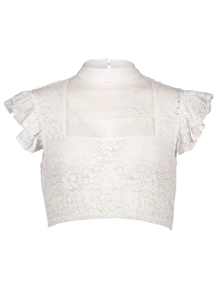 Dirndlbluse in Weiß