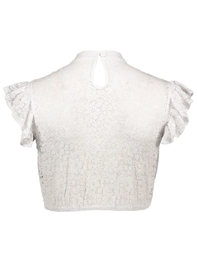 Dirndlbluse in Weiß