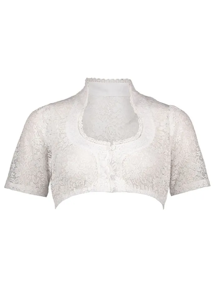 Dirndlbluse in Weiß