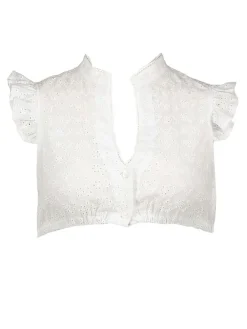 Dirndlbluse in Weiß