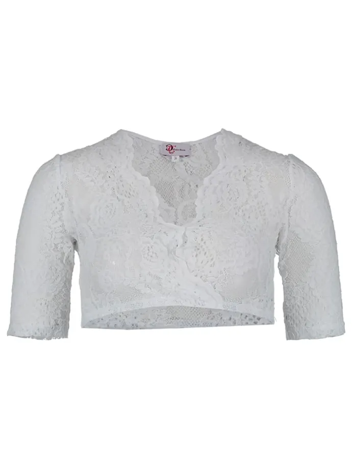 Dirndlbluse in Weiß