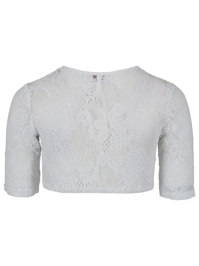 Dirndlbluse in Weiß