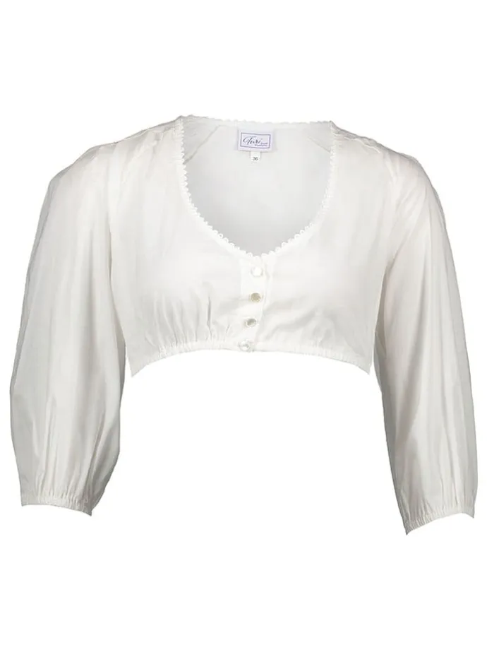 Dirndlbluse in Weiß
