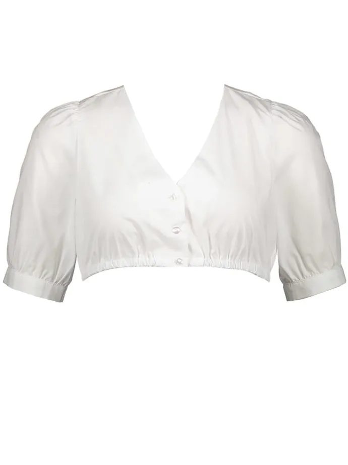 Dirndlbluse in Weiß