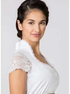 Dirndlbluse in Weiß