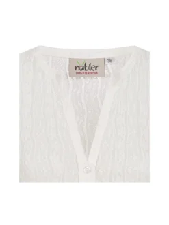 Dirndlbluse Langarm Juna in Creme