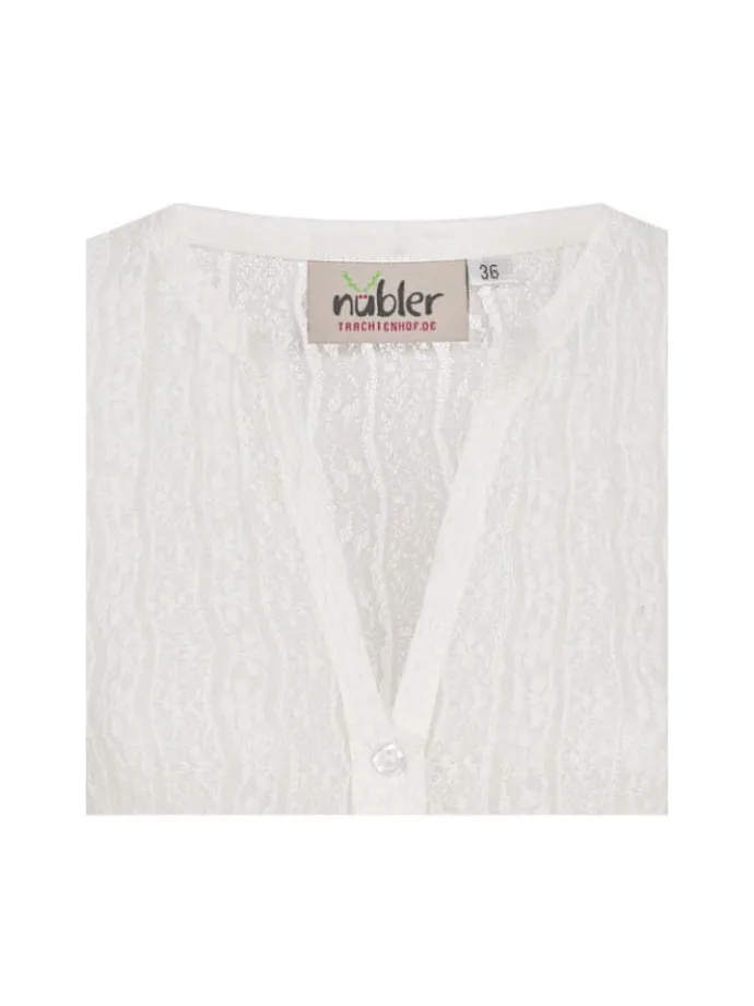 Dirndlbluse Langarm Juna in Creme