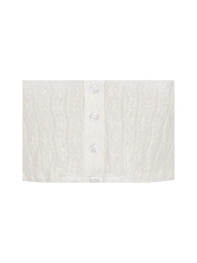 Dirndlbluse Langarm Juna in Creme