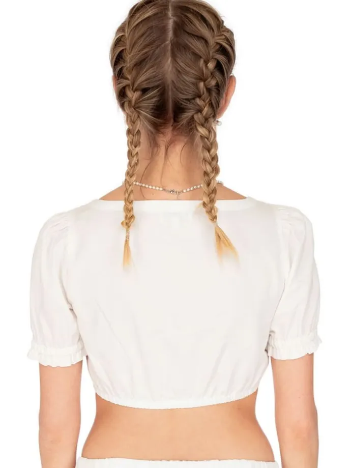 Dirndlbluse MÖDINGEN in offwhite