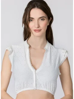 Dirndlbluse "Oriana" in Weiß