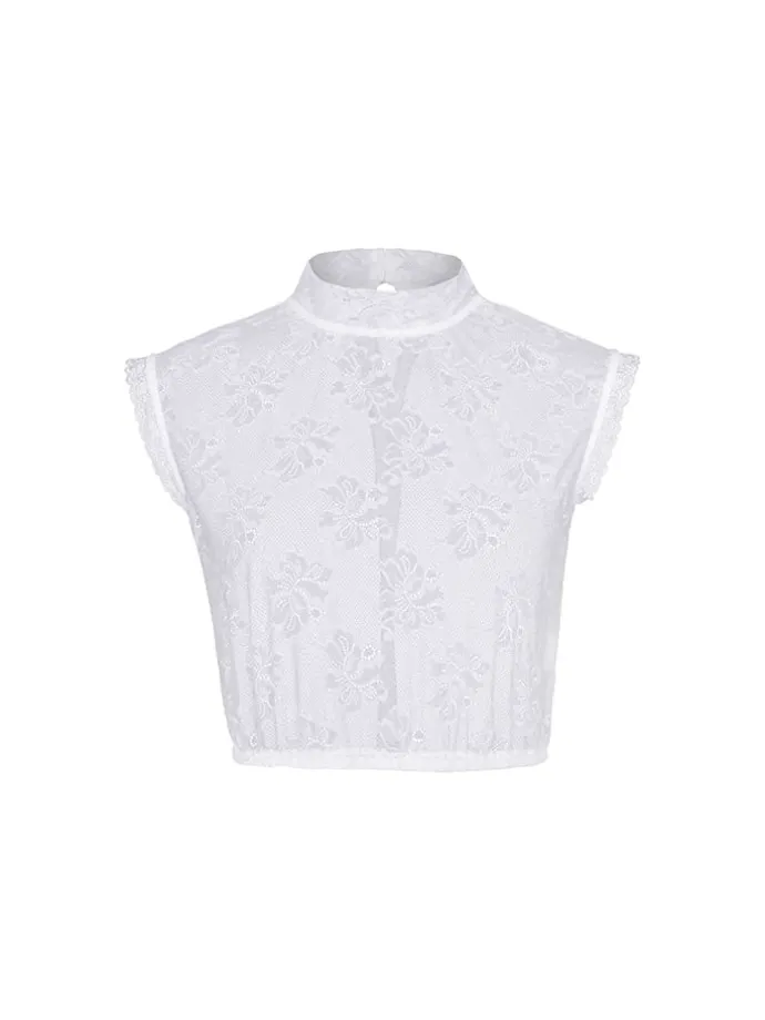 Dirndlbluse ''Rose'' in Weiß