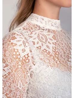 Dirndlbluse Sissi creme in weiß