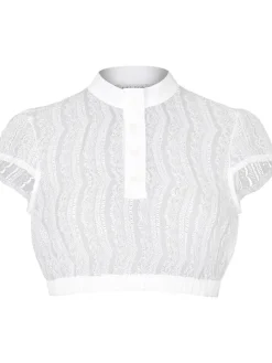 Dirndlbluse "Sissi" in Weiß