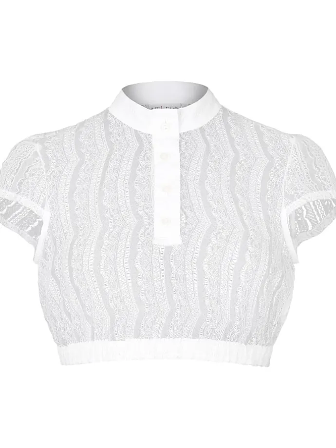 Dirndlbluse "Sissi" in Weiß