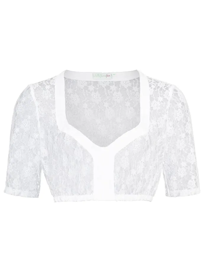 Dirndlbluse "Susi" in Weiß