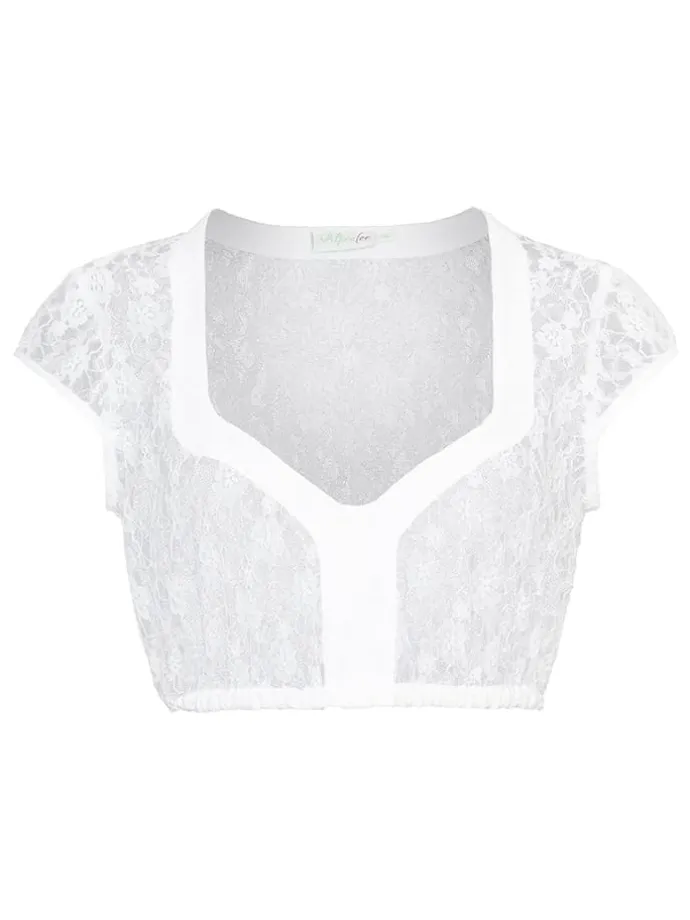 Dirndlbluse "Susi" in Weiß