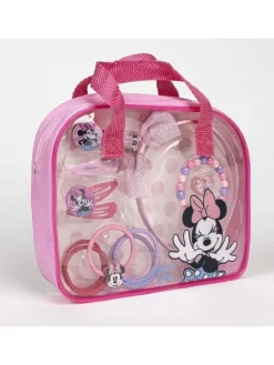 Disney Minnie Mouse Haar-Accessoire-Set – Kreativer Haarschmuck in Pink
