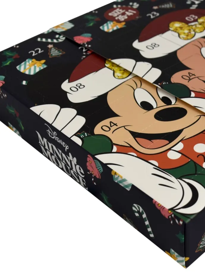 Disney Minnie Mouse Socken Adventskalender 12 Paar kurz und lang in Mehrfarbig
