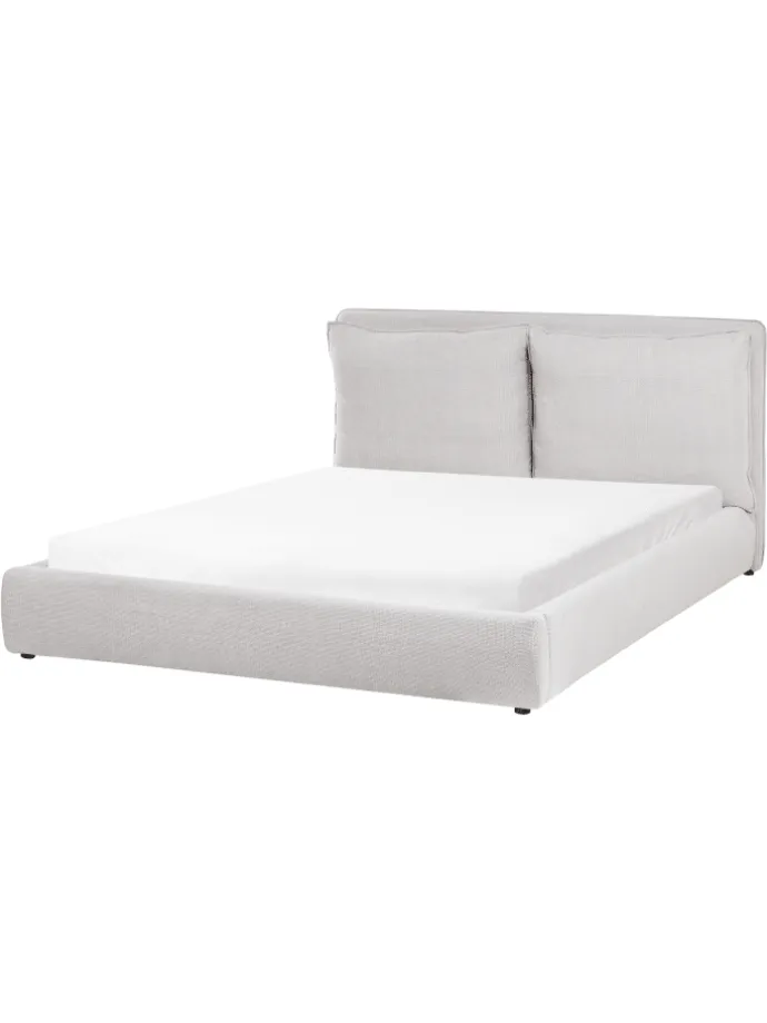 Doppelbett BAJONNA in Grau/Schwarz - (W) 180 x (H) 94 x (L) 235 cm