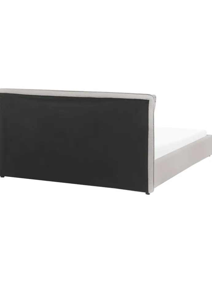 Doppelbett BAJONNA in Grau/Schwarz - (W) 180 x (H) 94 x (L) 235 cm