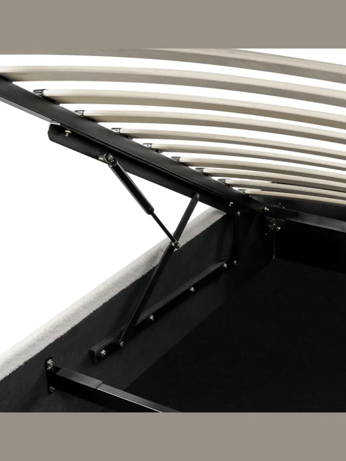 Doppelbett DINAN in Weiß - (W) 167 x (H) 31 x (L) 214 cm