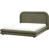 Doppelbett LAVARDENS in Grün/Schwarz - (W) 181 x (H) 107 x (L) 222 cm