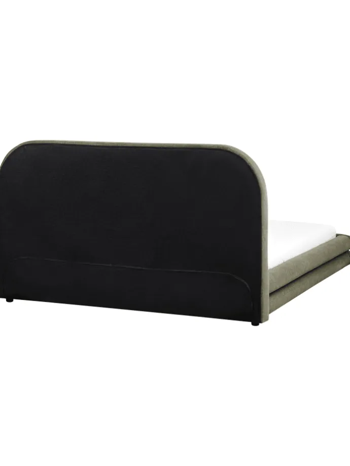 Doppelbett LAVARDENS in Grün/Schwarz - (W) 181 x (H) 107 x (L) 222 cm