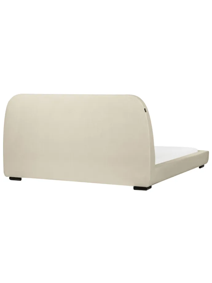 Doppelbett ROISEL in Beige/Schwarz - (W) 181 x (H) 101 x (L) 226 cm