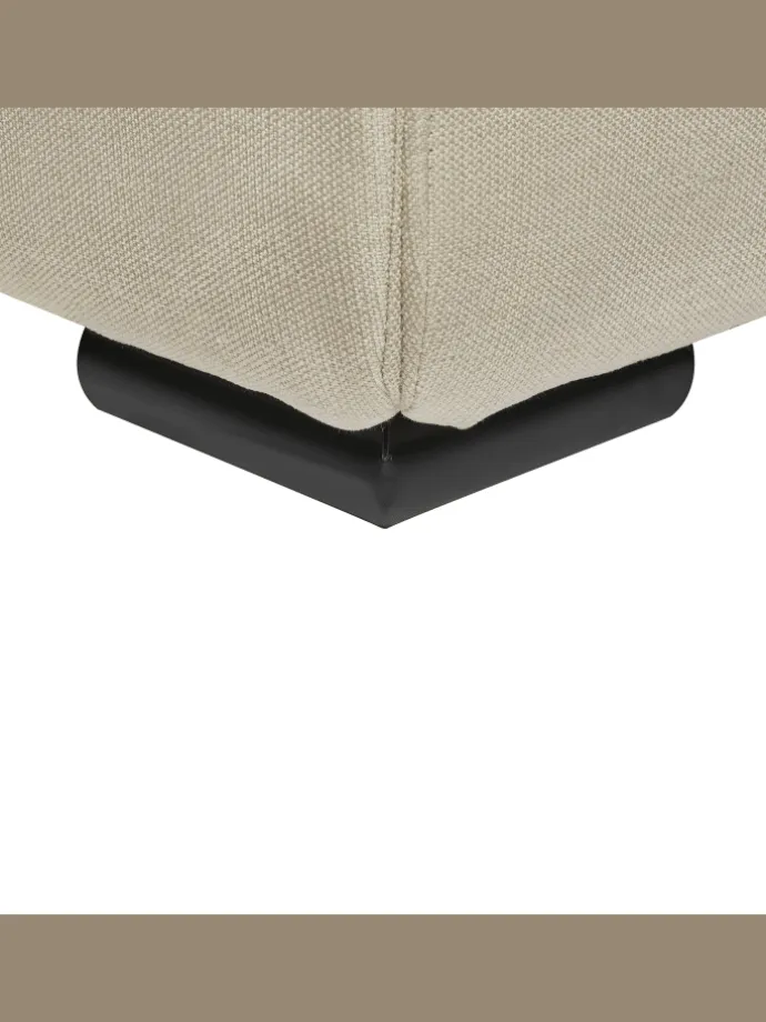 Doppelbett ROISEL in Beige/Schwarz - (W) 181 x (H) 101 x (L) 226 cm