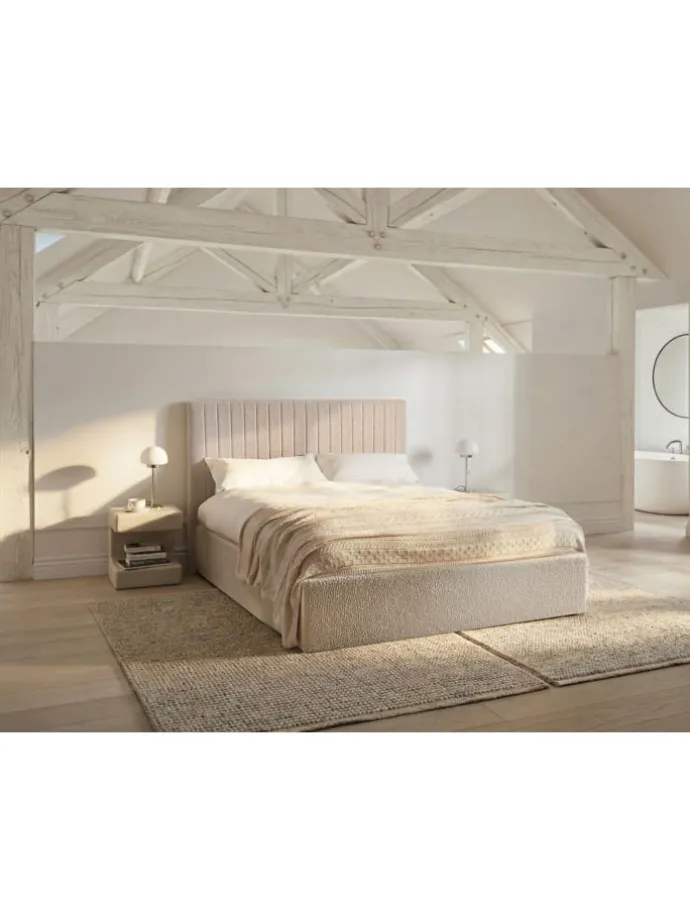 Doppelbett VION in Beige - (W) 157 x (H) 110 x (L) 216 cm