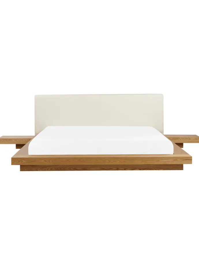 Doppelbett ZEN in Braun/Weiß - (W) 328 x (H) 86 x (L) 229 cm