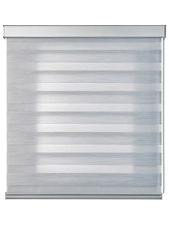 Doppelrollo in Silber