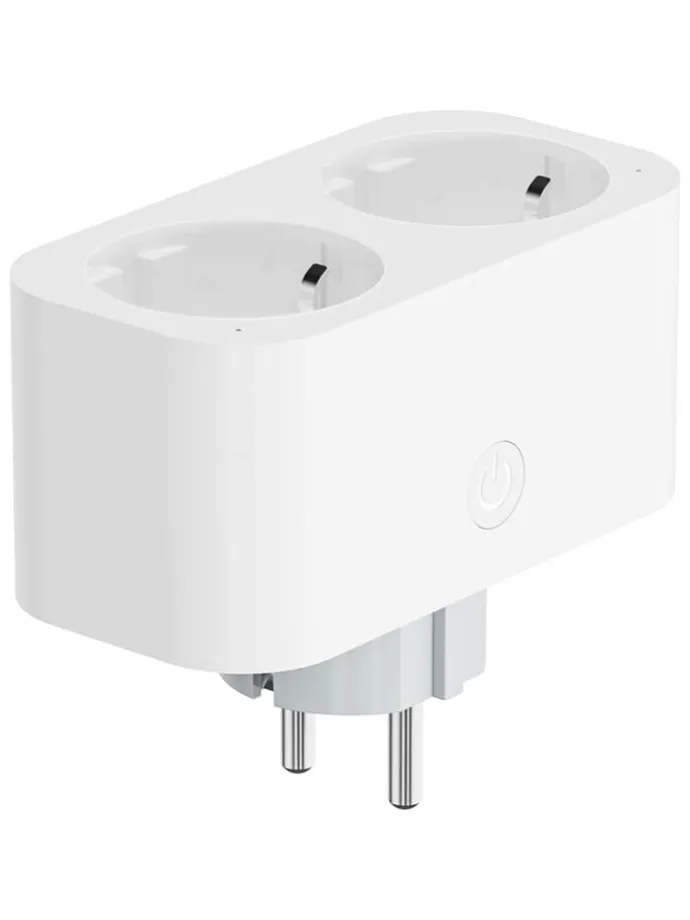 Doppelsteckdose "R6153" in Weiß