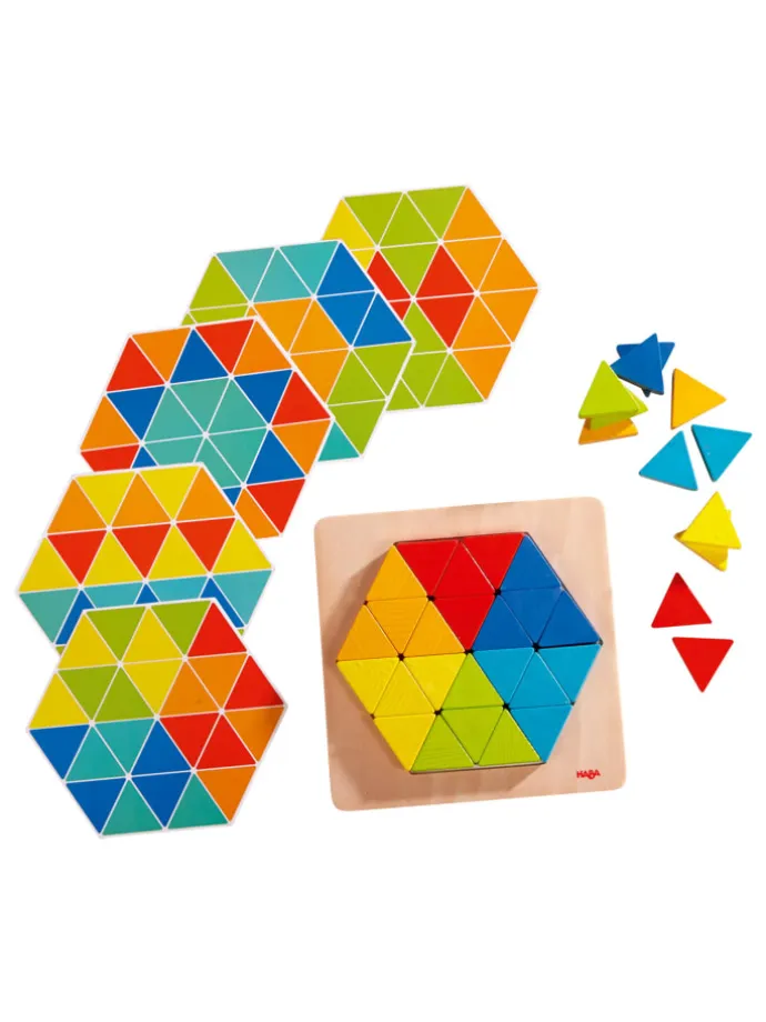 3D-Puzzle Legespiel Zauberdreiecke in mehrfarbig