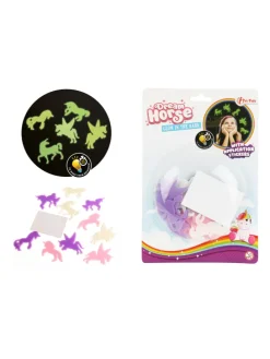 DREAM HORSE Glow in The Dark Shapes Einhorn-Aufkleber (12 Stück) in mehrfarbig