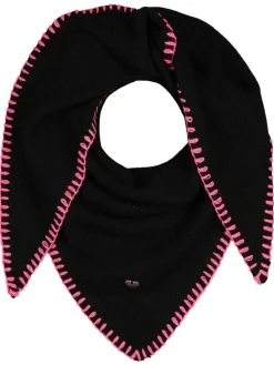 Dreieckstuch "Stichingrand" in Schwarz
