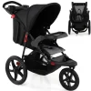 Dreirad Kinderwagen für Baby von 0-4 Jahren in Schwarz