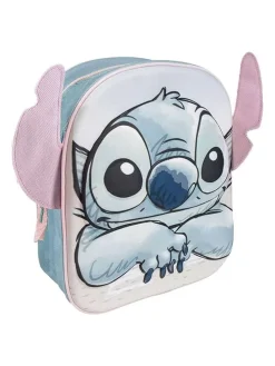 3D-Rucksack "Stitch" in Hellblau/ Rosa