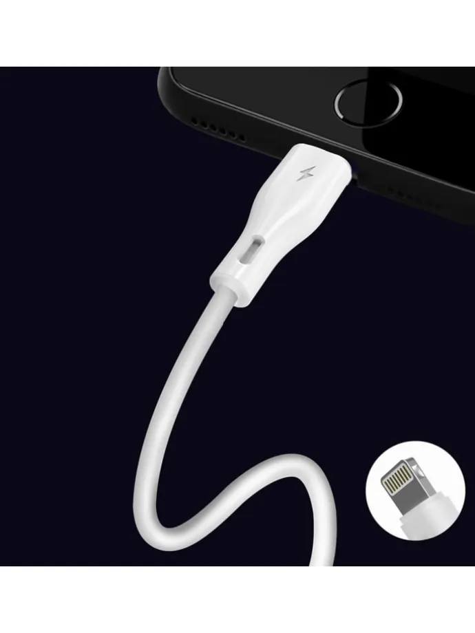 Dudao USB/Lightning Kabel 3A 2m – Weiß